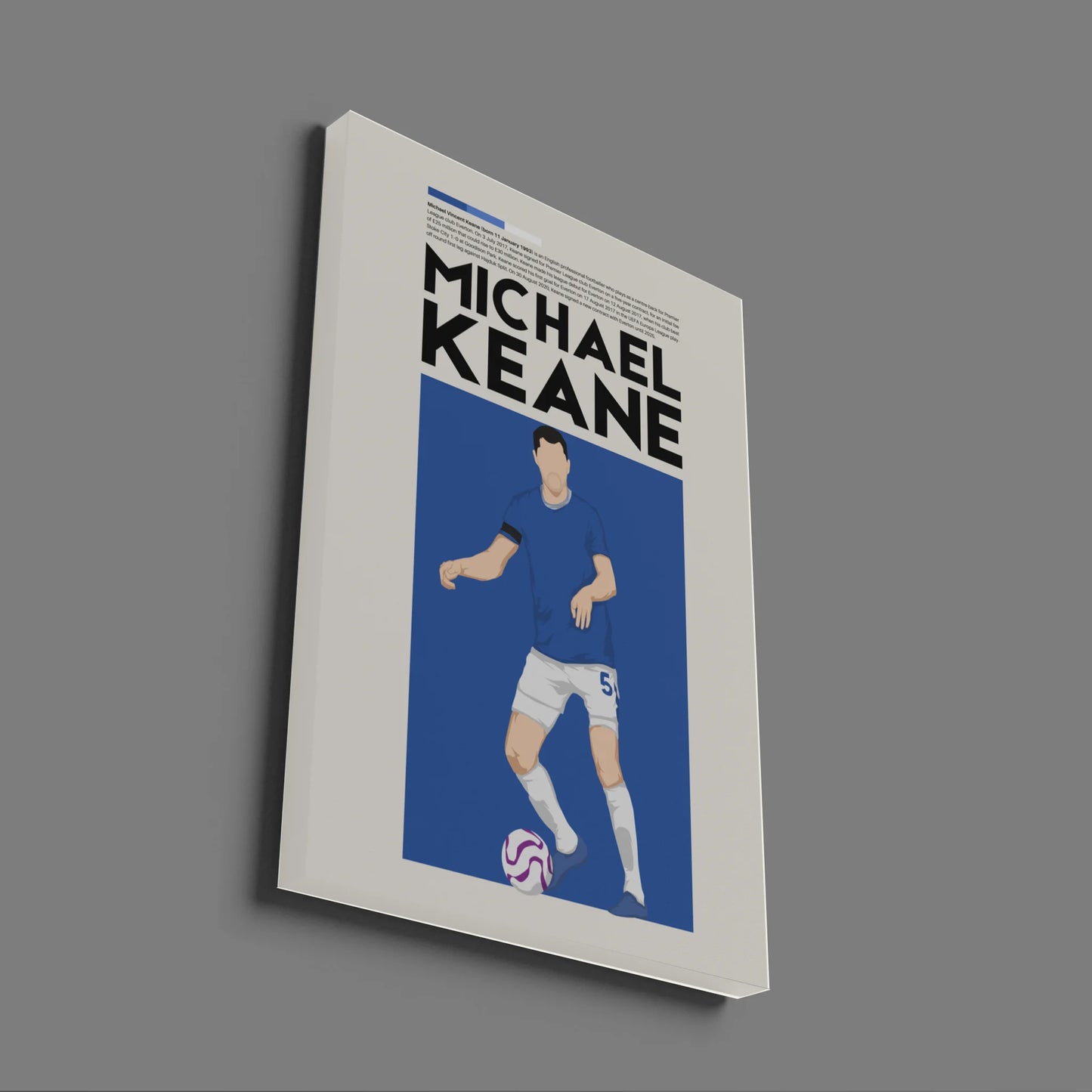 Michael Keane Everton - Minimalist