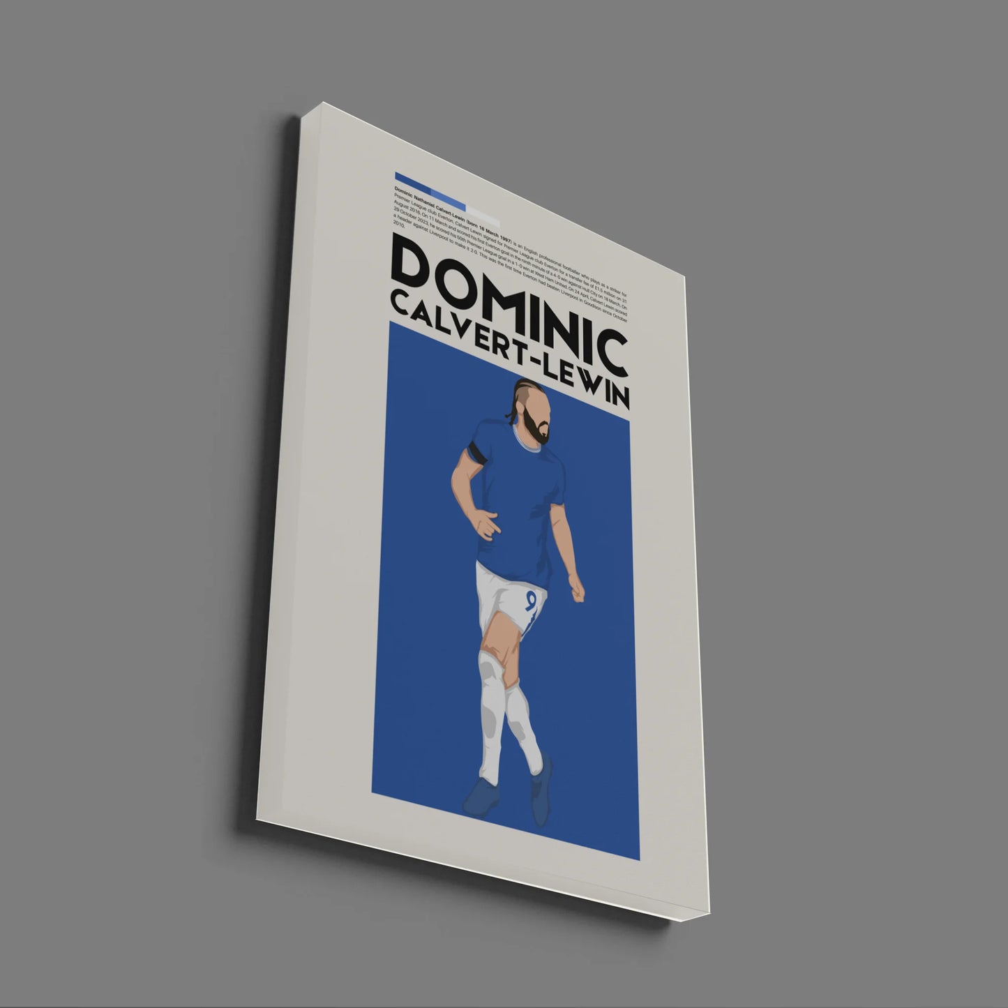 Dominic Calvert-Lewin Everton - Minimalist