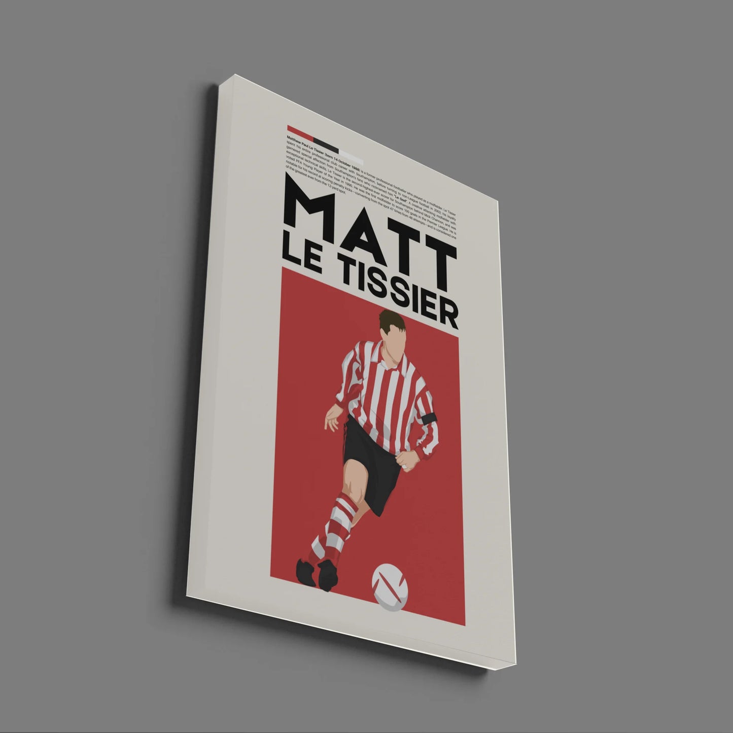 Matt Le Tissier Southampton - Minimalist