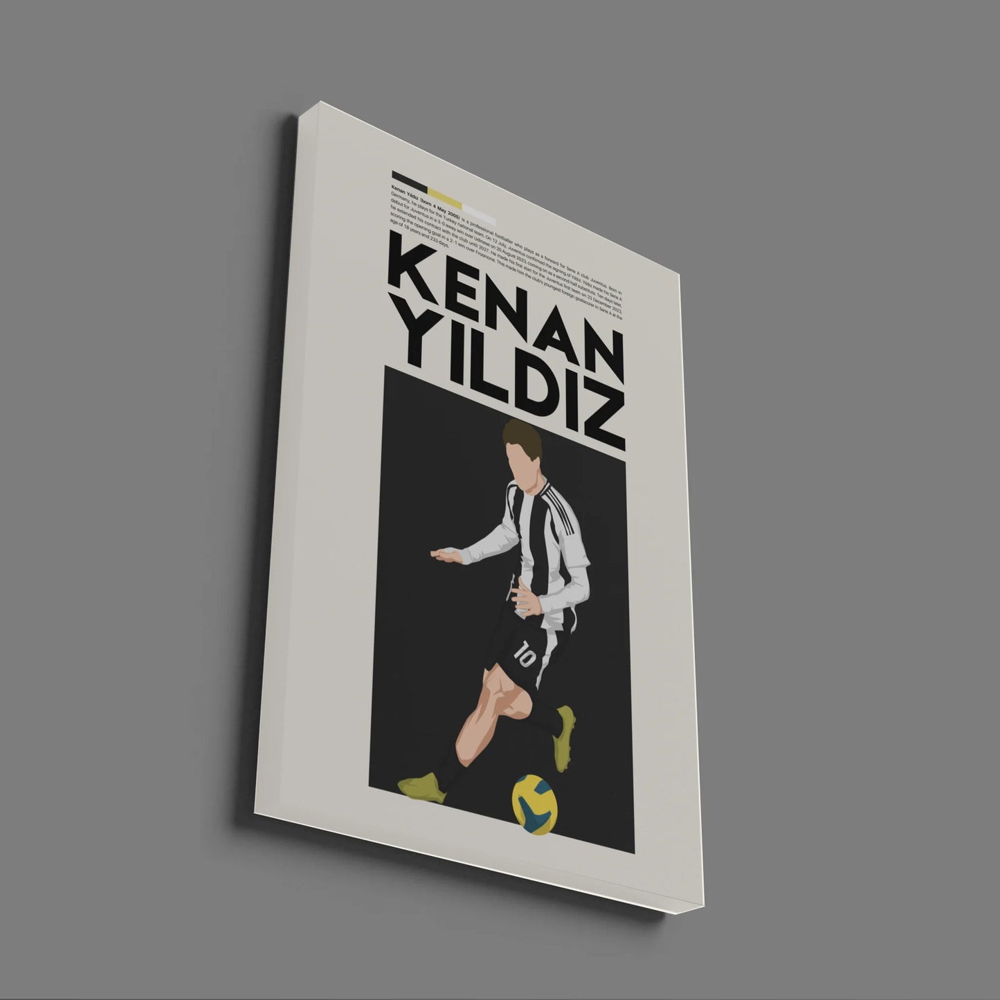 Kenan Yildiz Juventus - Minimalist