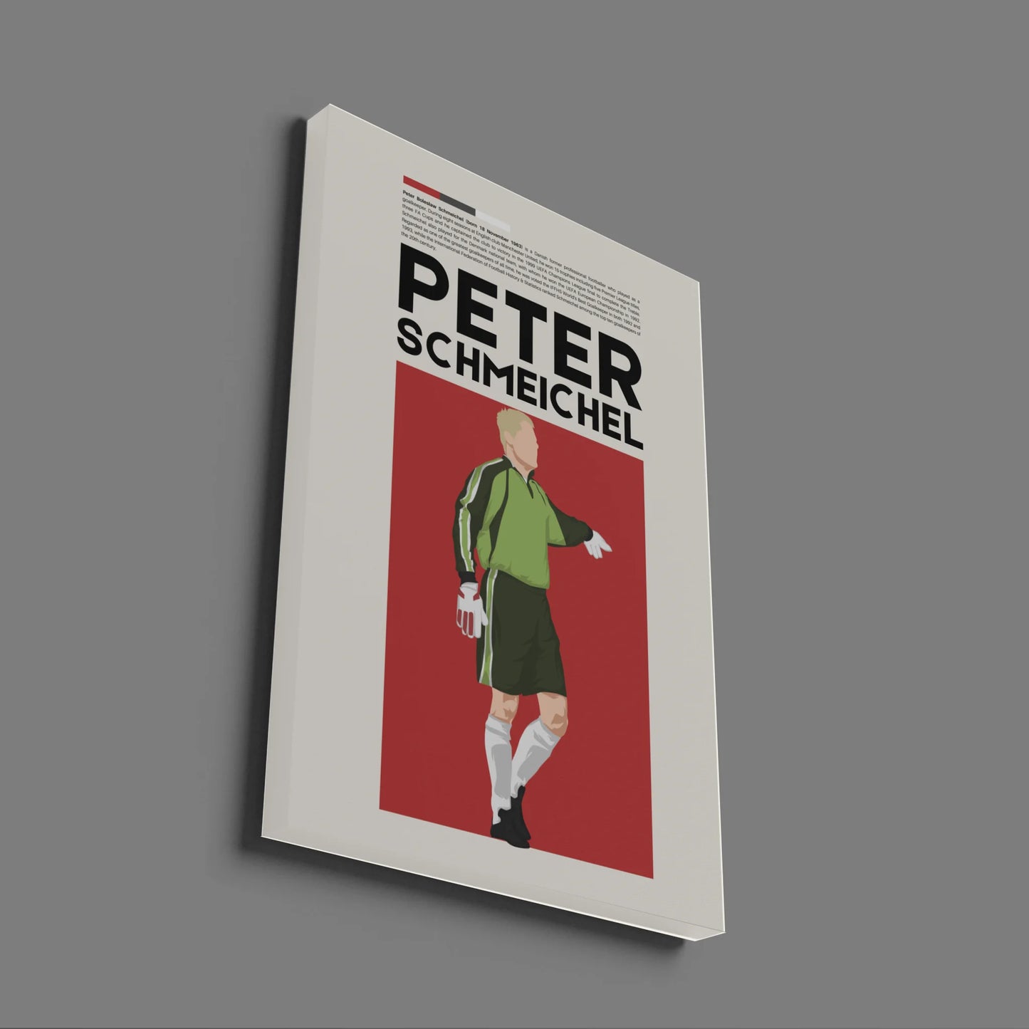 Peter Schmeichel Man Utd - Minimalist