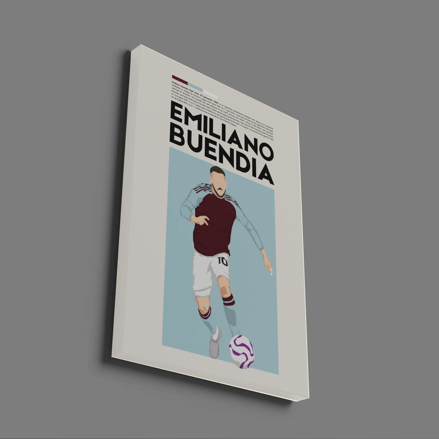 Emiliano Buendía Aston Villa - Minimalist