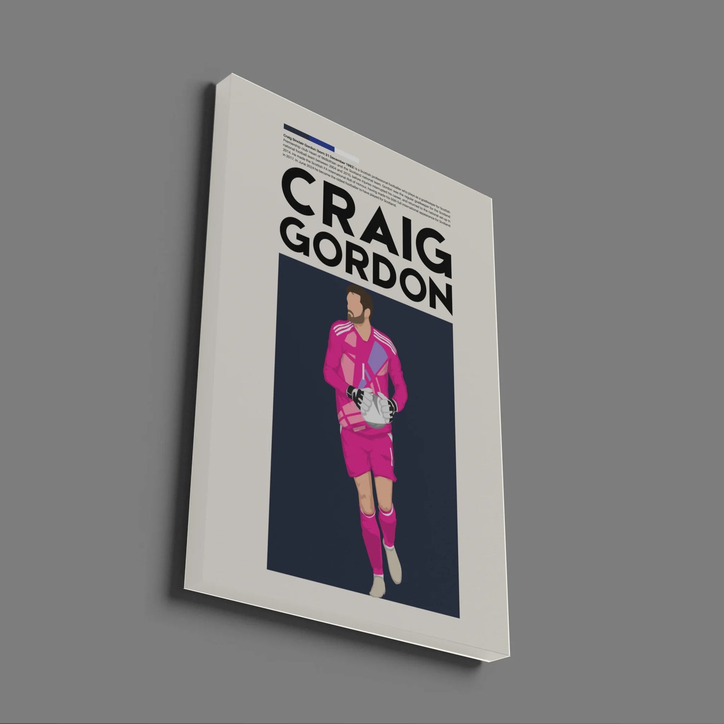 Craig Gordon Scotland - Minimalist