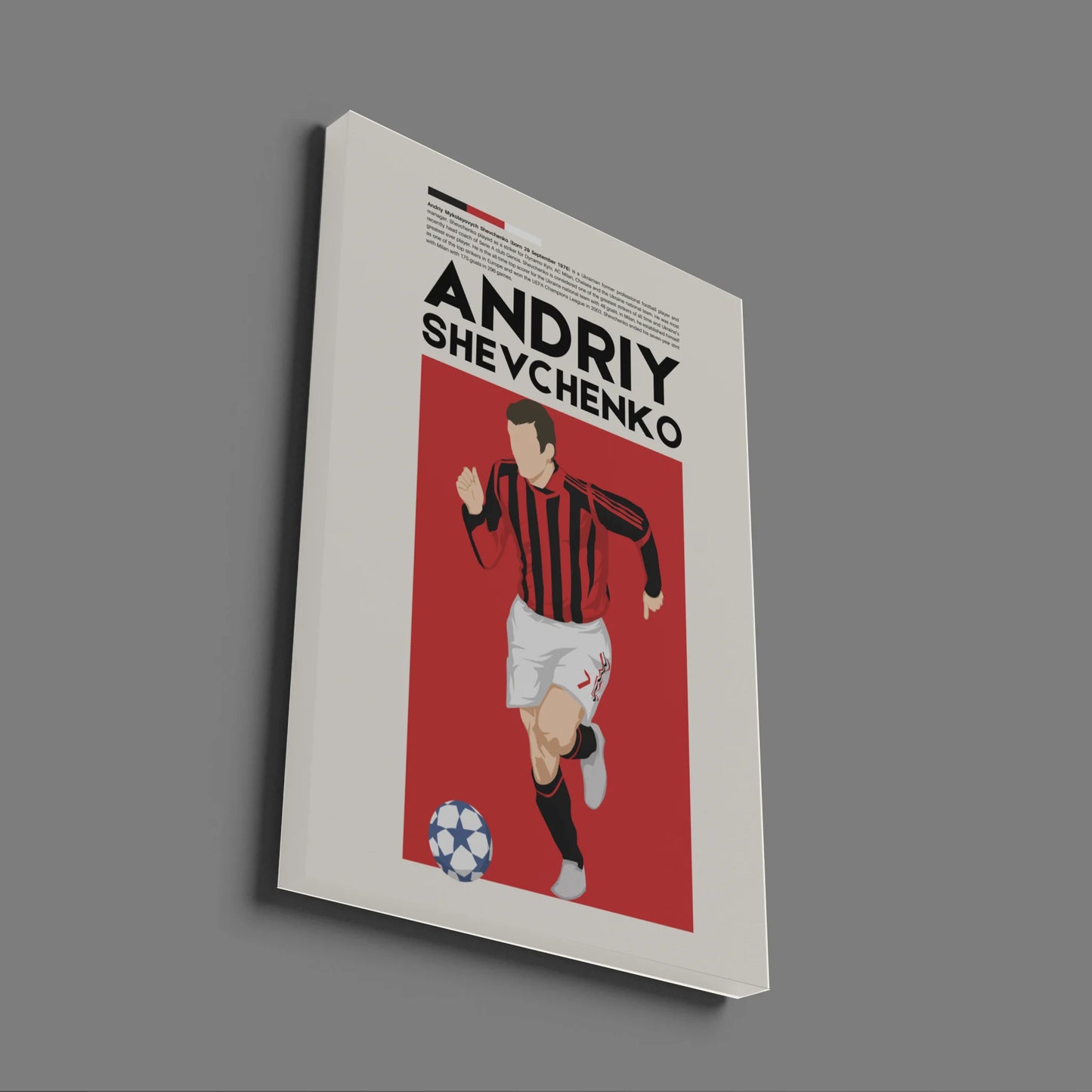 Andriy Shevchenko AC Milan - Minimalist