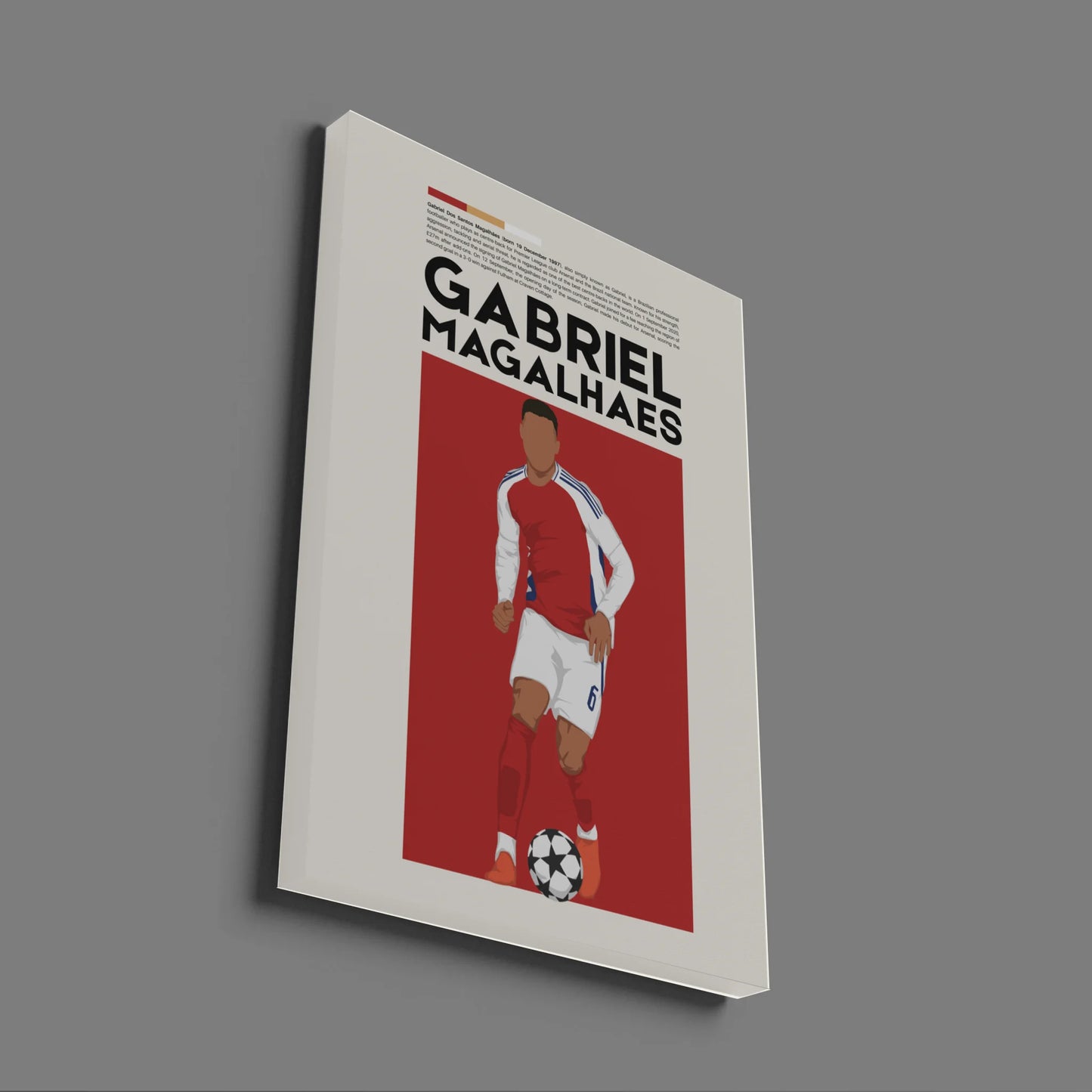 Gabriel Magalhães Arsenal - Minimalist