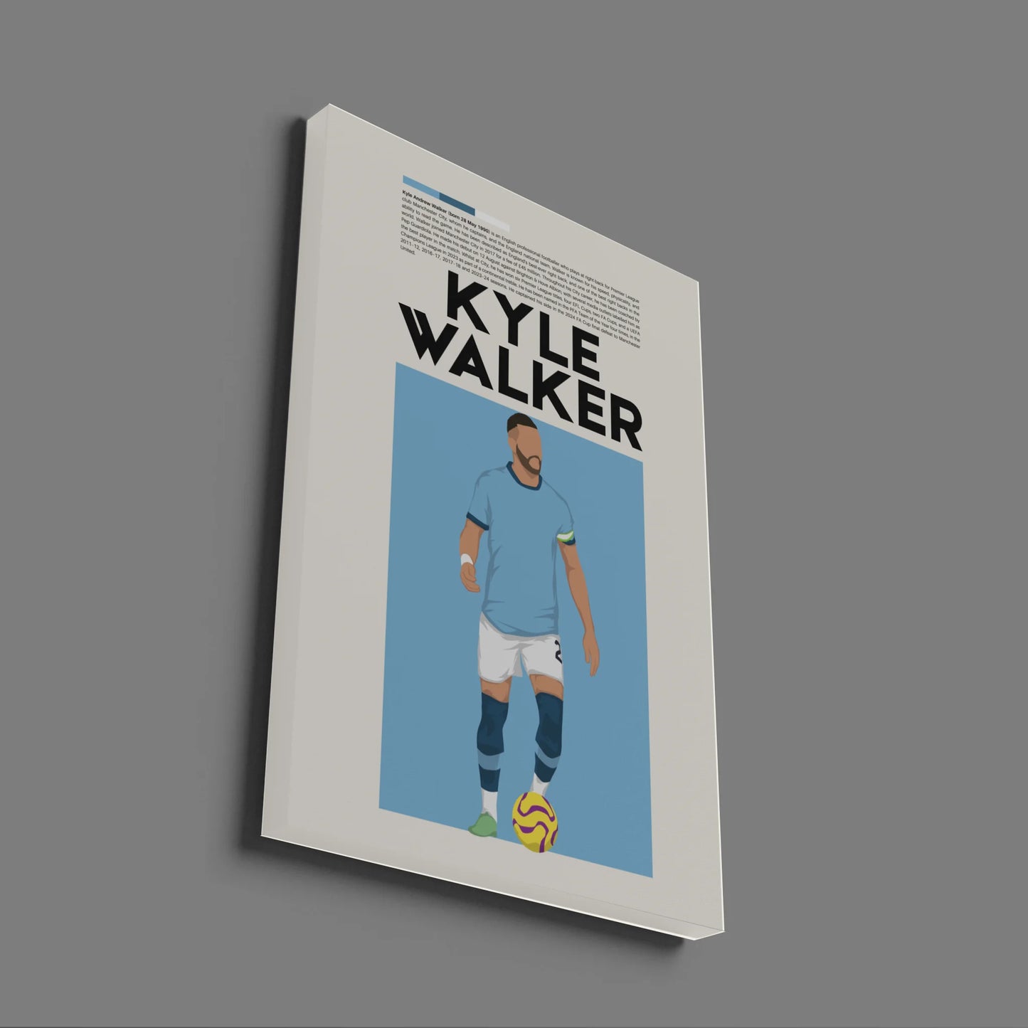 Kyle Walker Man City - Minimalist