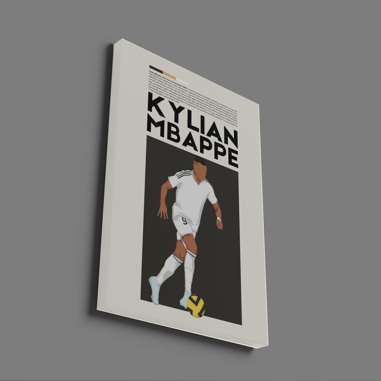Kylian Mbappé Real Madrid - Minimalist