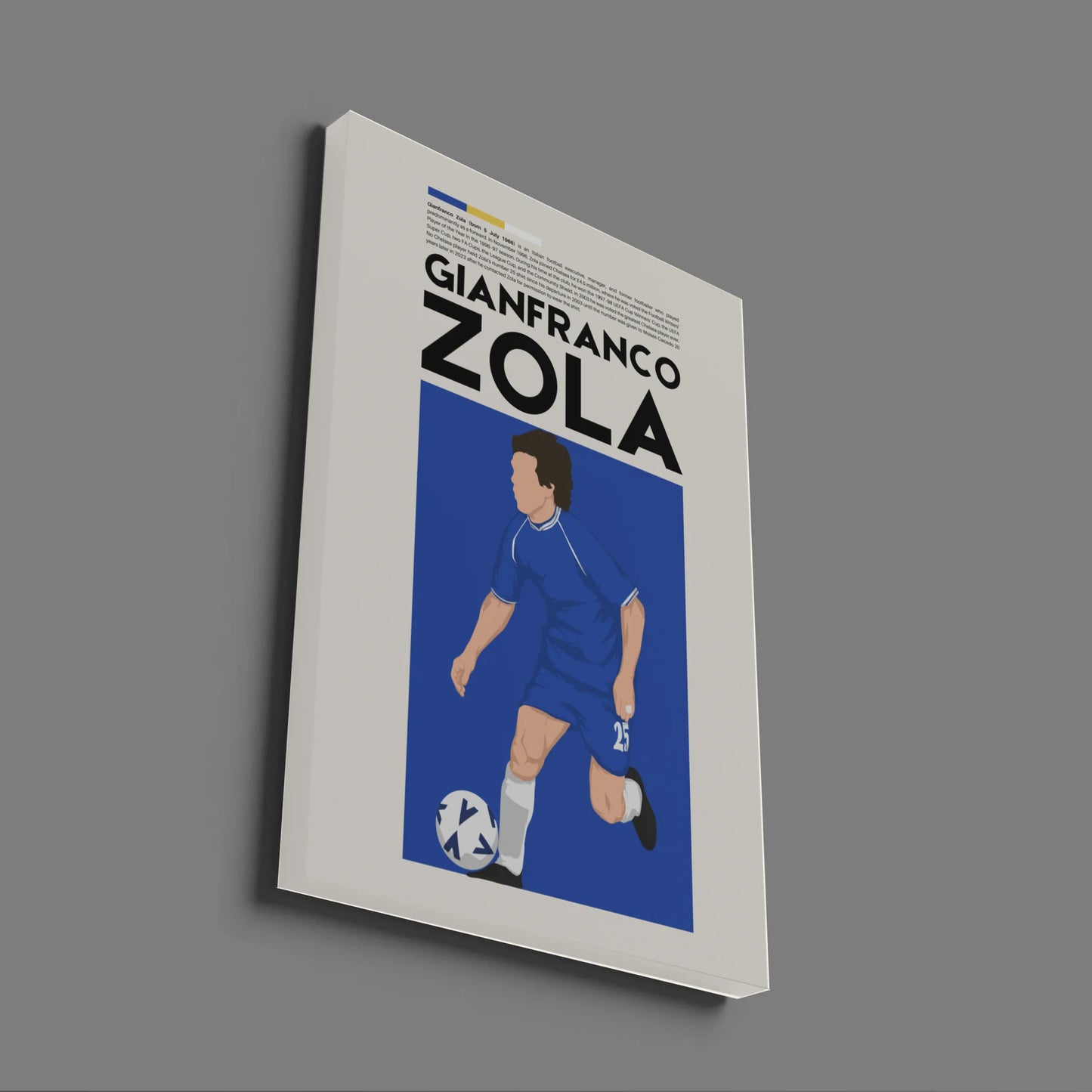 Gianfranco Zola Chelsea - Minimalist