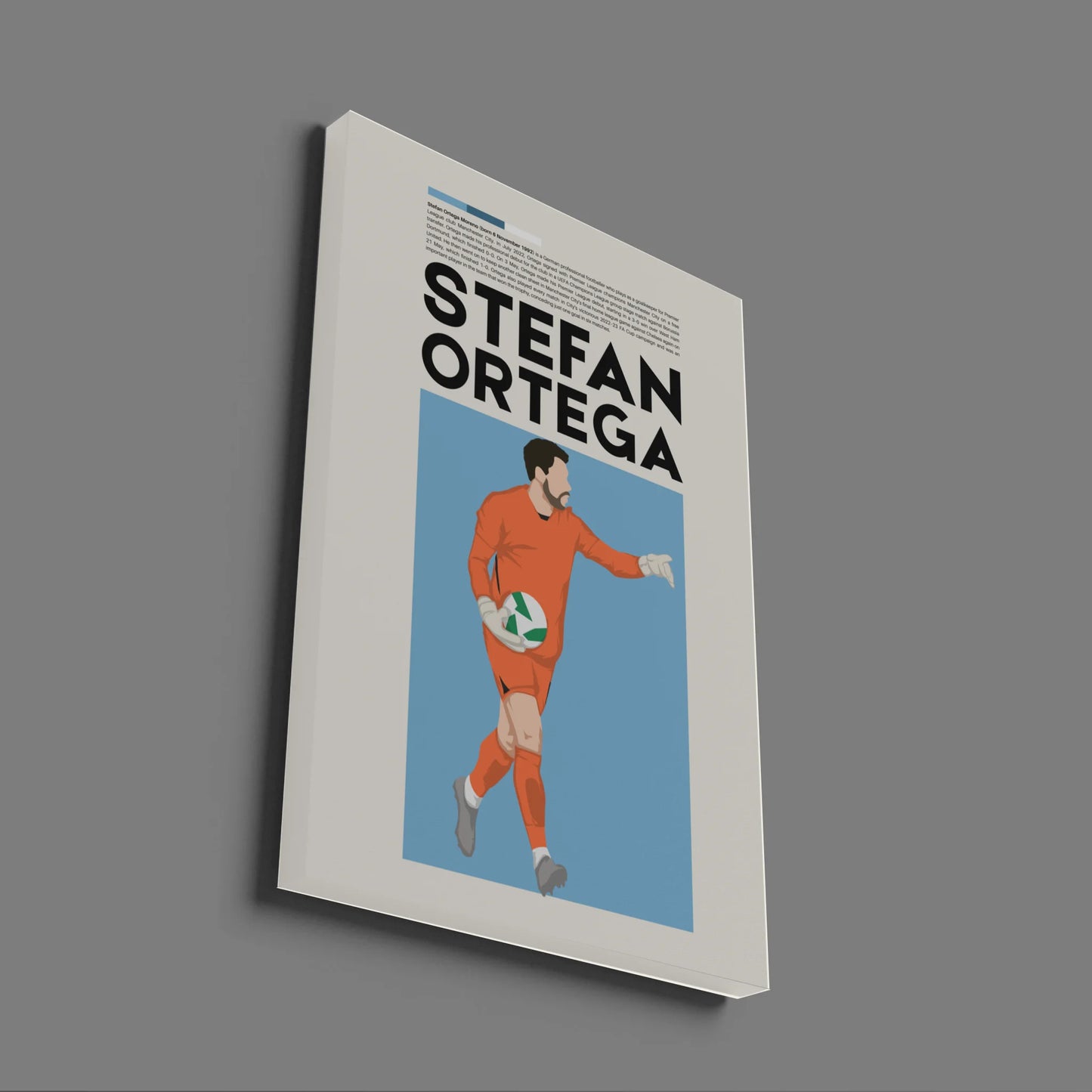 Stefan Ortega Man City - Minimalist
