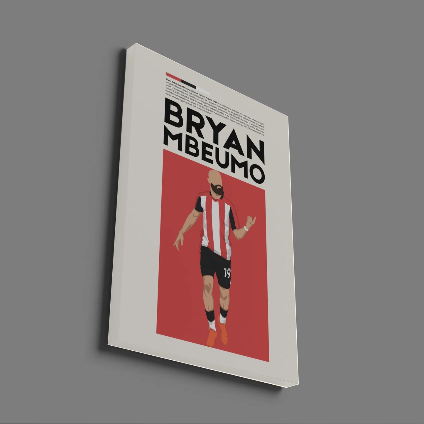 Bryan Mbeumo Brentford - Minimalist