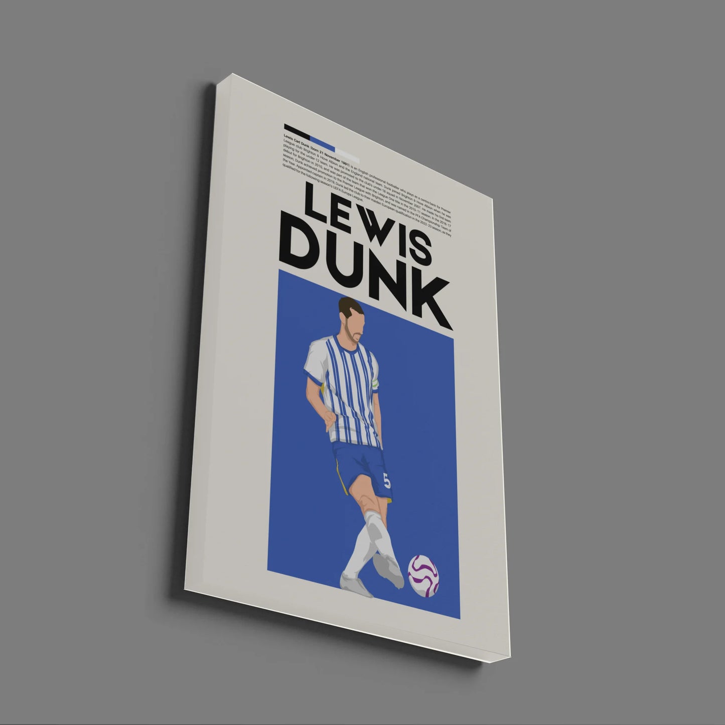 Lewis Dunk Brighton - Minimalist