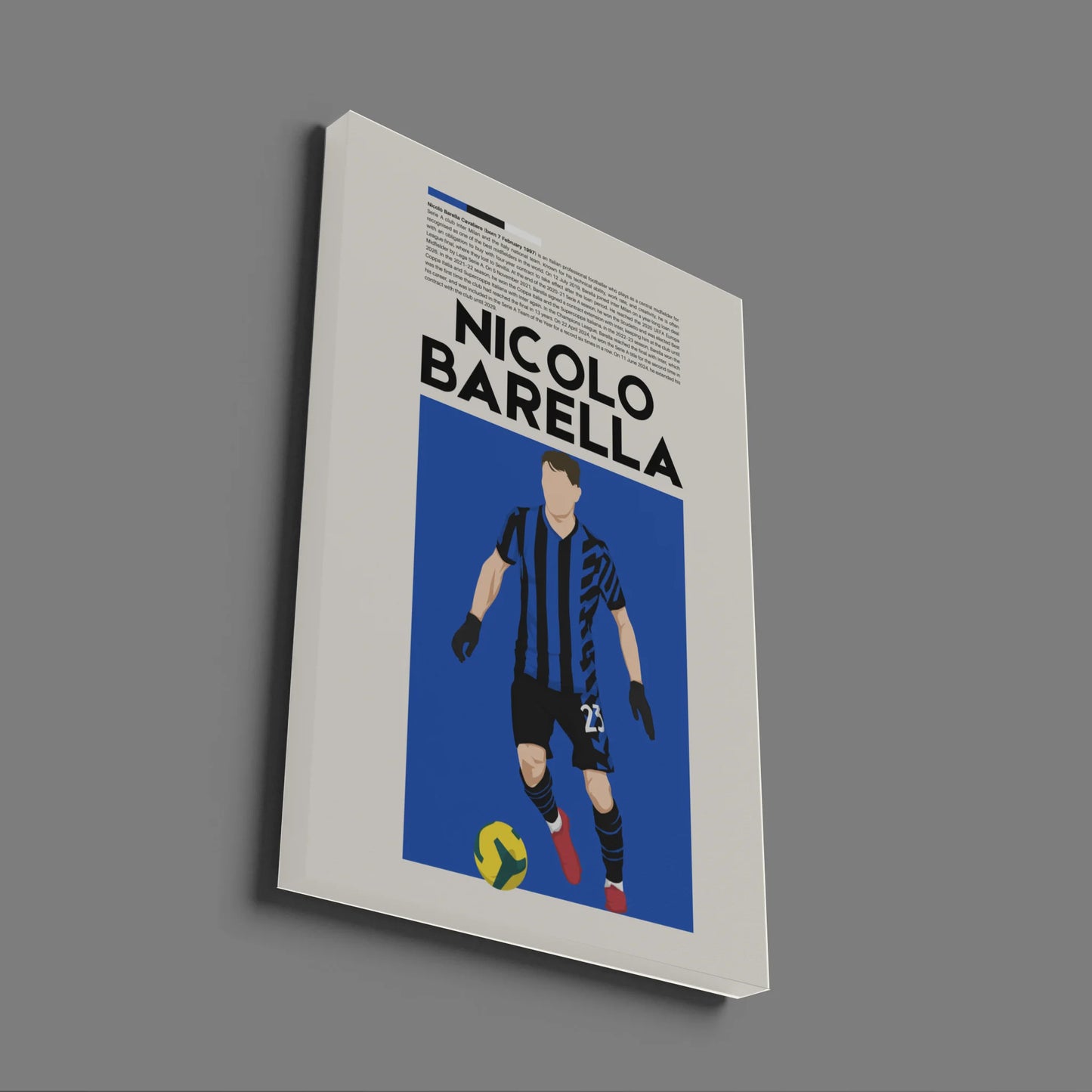 Nicolò Barella Inter - Minimalist