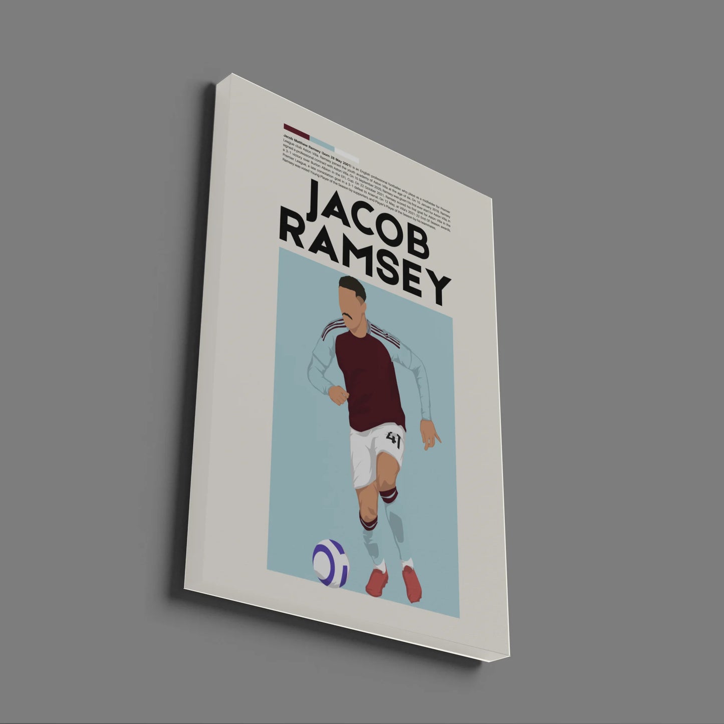 Jacob Ramsey Aston Villa - Minimalist