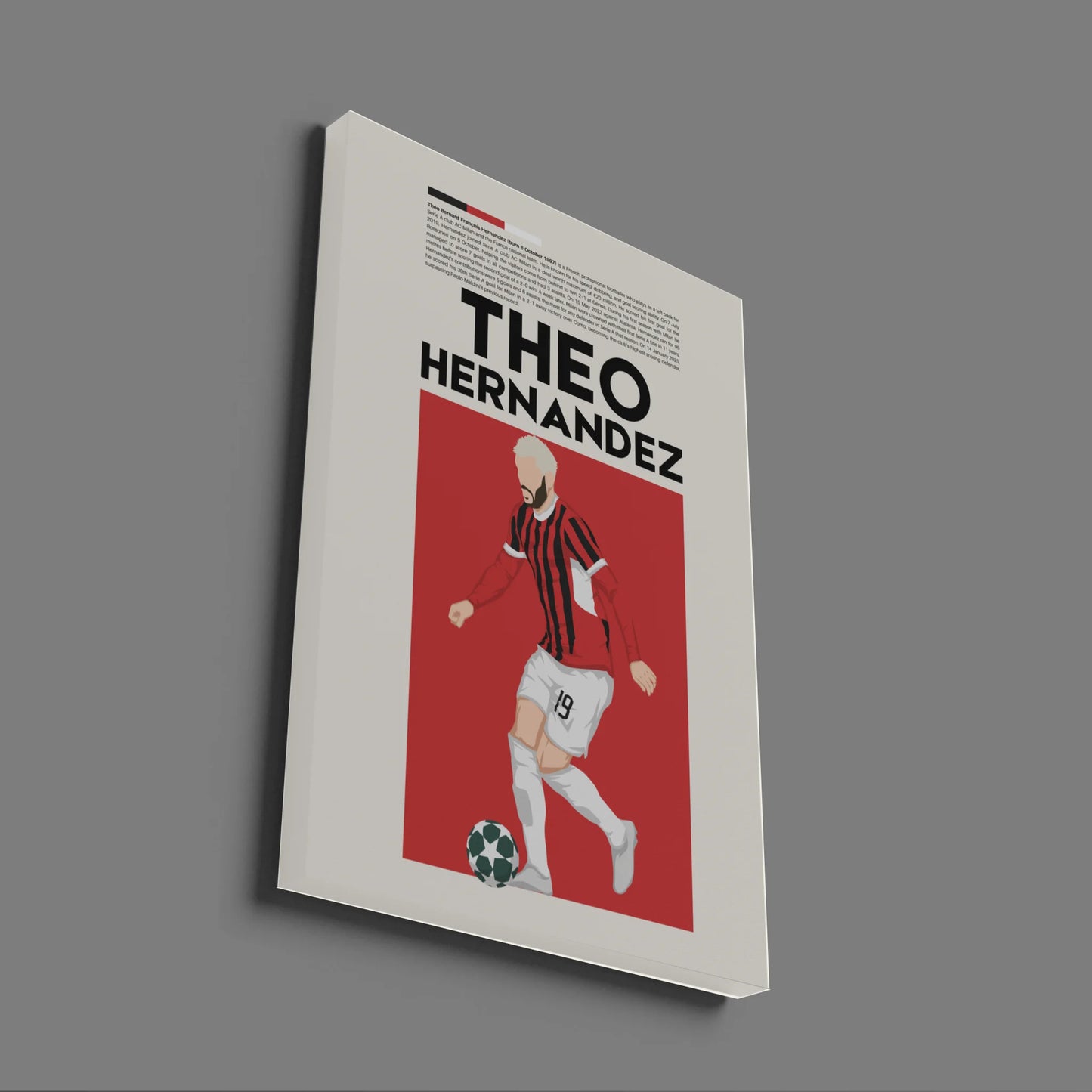 Theo Hernández AC Milan - Minimalist