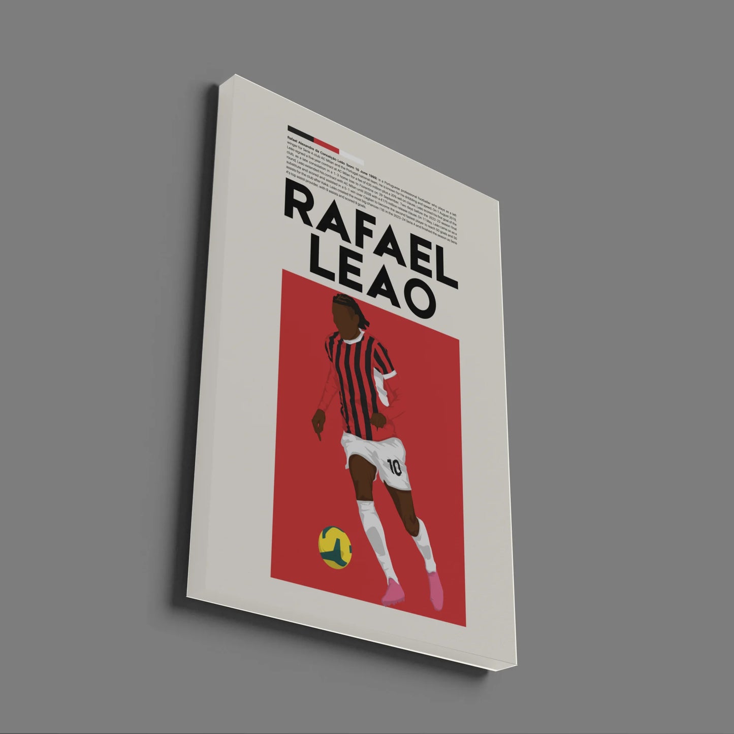 Rafael Leão AC Milan - Minimalist