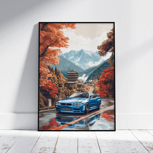 Nissan Skyline GT R34 Poster - Fans Favourites