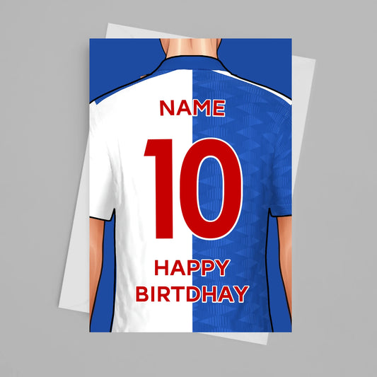 Blackburn Personalised Card Poster - Fans Favourites