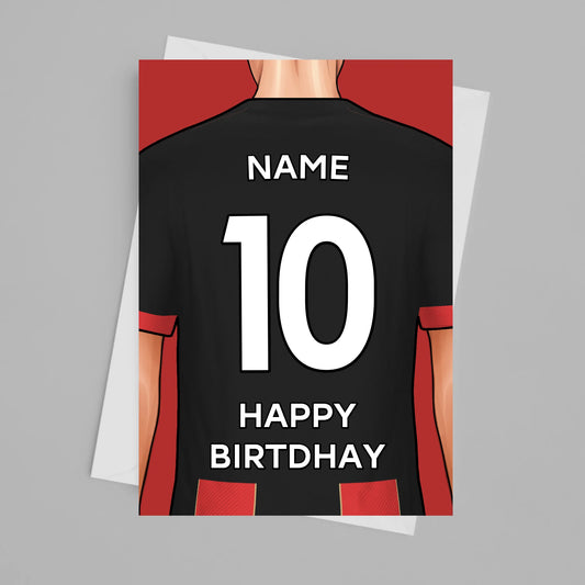 Bournemouth Personalised Card Poster - Fans Favourites