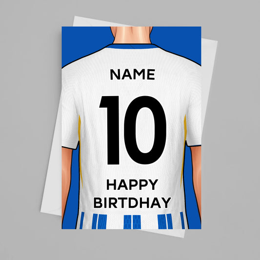Brighton Personalised Card Poster - Fans Favourites