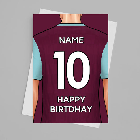 Burnley Personalised Card Poster - Fans Favourites