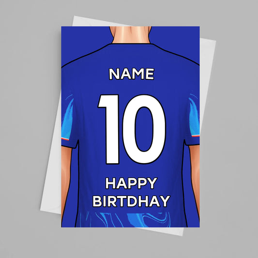 Chelsea Personalised Card Poster - Fans Favourites