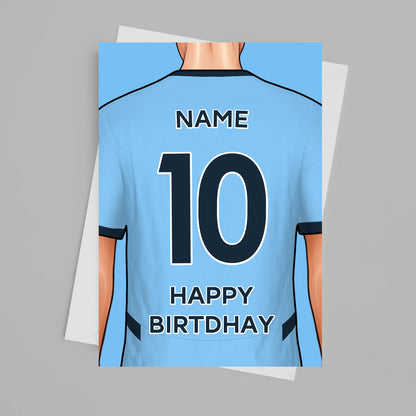 Man City Personalised Card Poster - Fans Favourites