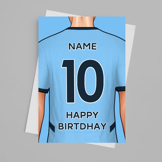 Man City Personalised Card Poster - Fans Favourites