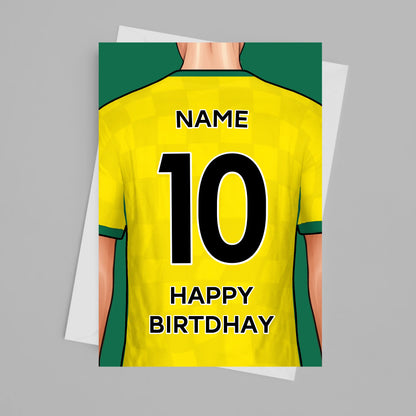 Norwich Personalised Card Poster - Fans Favourites