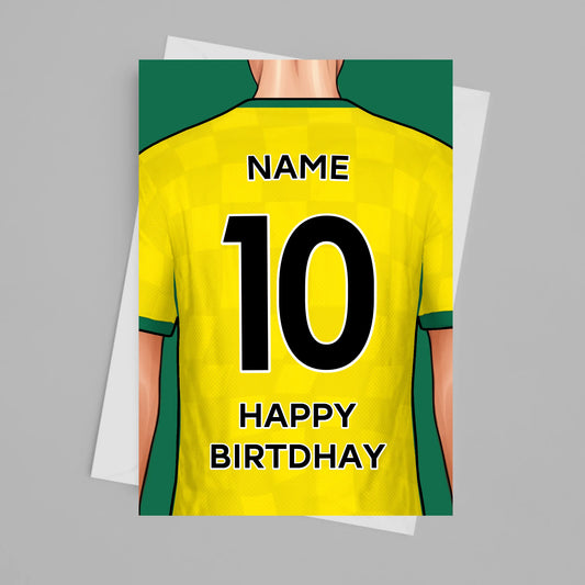 Norwich Personalised Card Poster - Fans Favourites