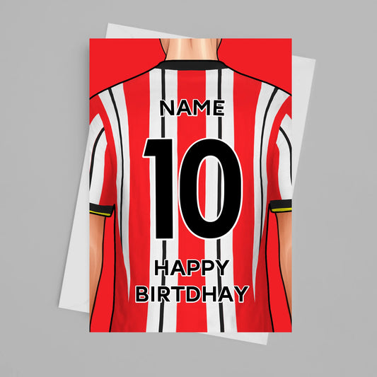 Sheffield Utd Personalised Card Poster - Fans Favourites
