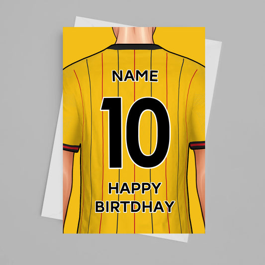 Watford Personalised Card Poster - Fans Favourites