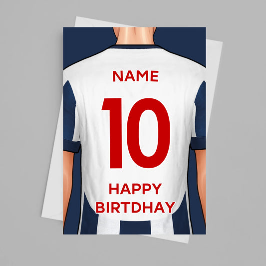 West Brom Personalised Card Poster - Fans Favourites
