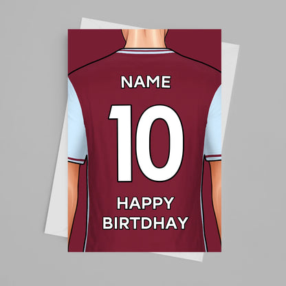 West Ham Personalised Card Poster - Fans Favourites