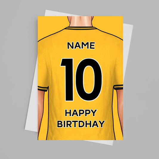 Wolves Personalised Card Poster - Fans Favourites