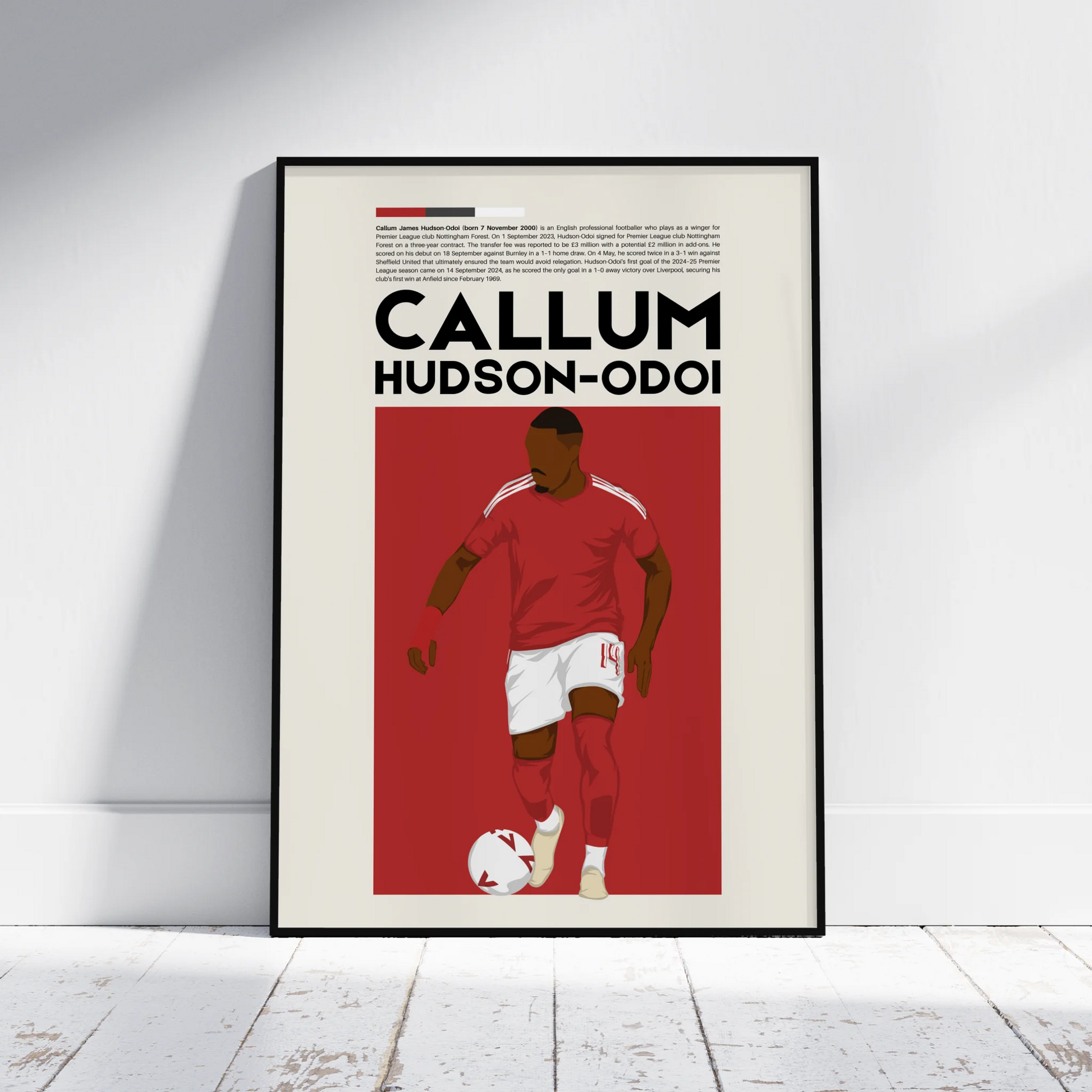 Callum Hudson-Odoi Nottingham - Minimalist Poster - Fans Favourites