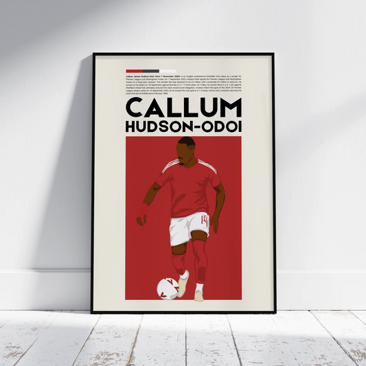 Callum Hudson-Odoi Nottingham - Minimalist Poster - Fans Favourites