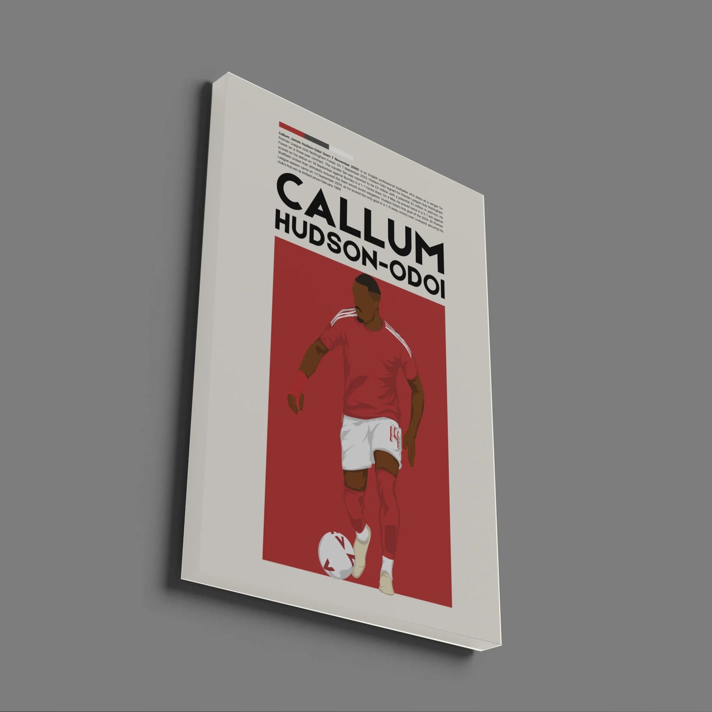 Callum Hudson-Odoi Nottingham - Minimalist Poster - Fans Favourites