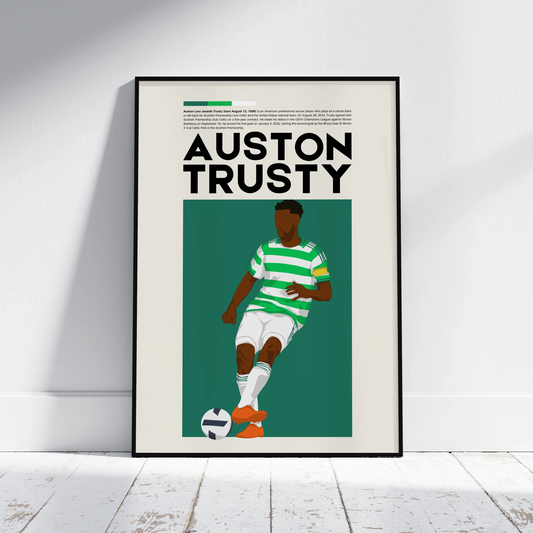 Auston Trusty Celtic - Minimalist Poster - Fans Favourites