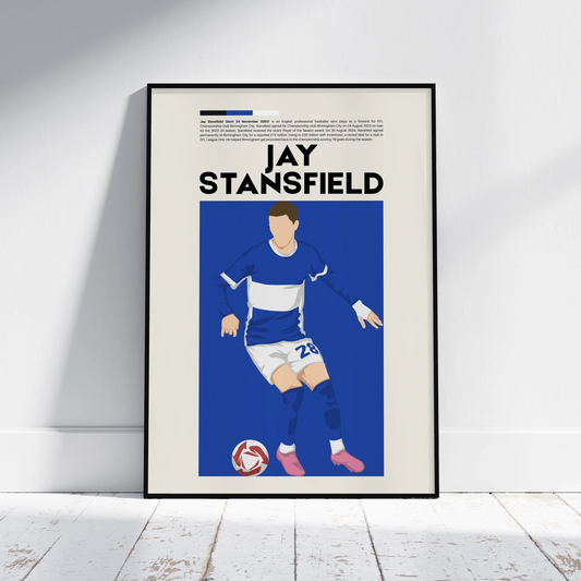Jay Stansfield Birmingham - Minimalist Poster - Fans Favourites