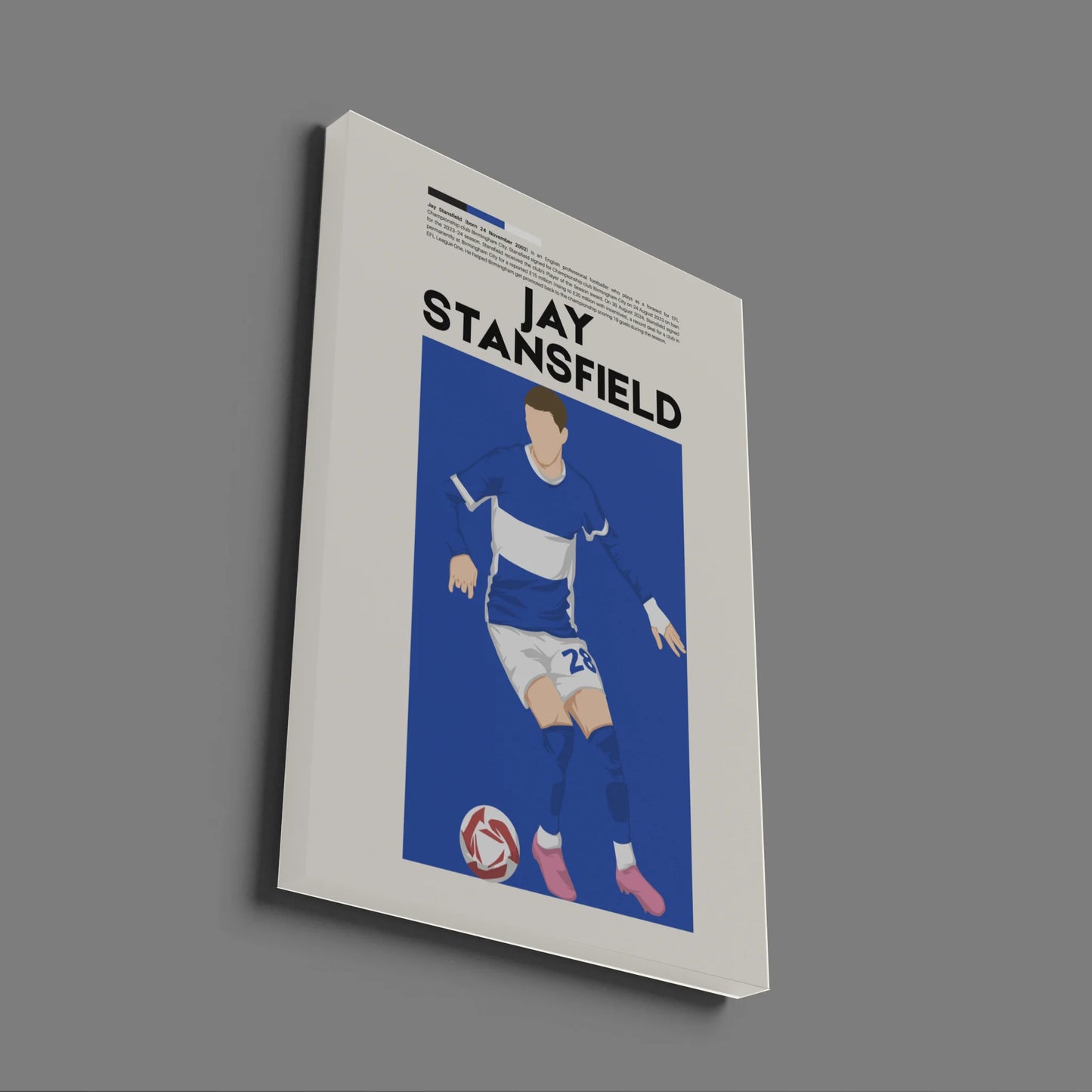 Jay Stansfield Birmingham - Minimalist Poster - Fans Favourites