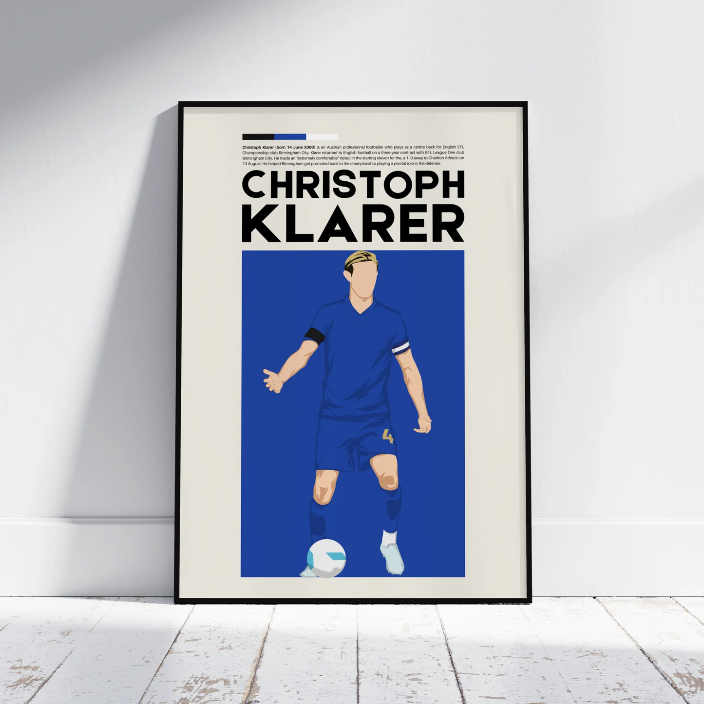 Christoph Klarer Birmingham - Minimalist Poster - Fans Favourites