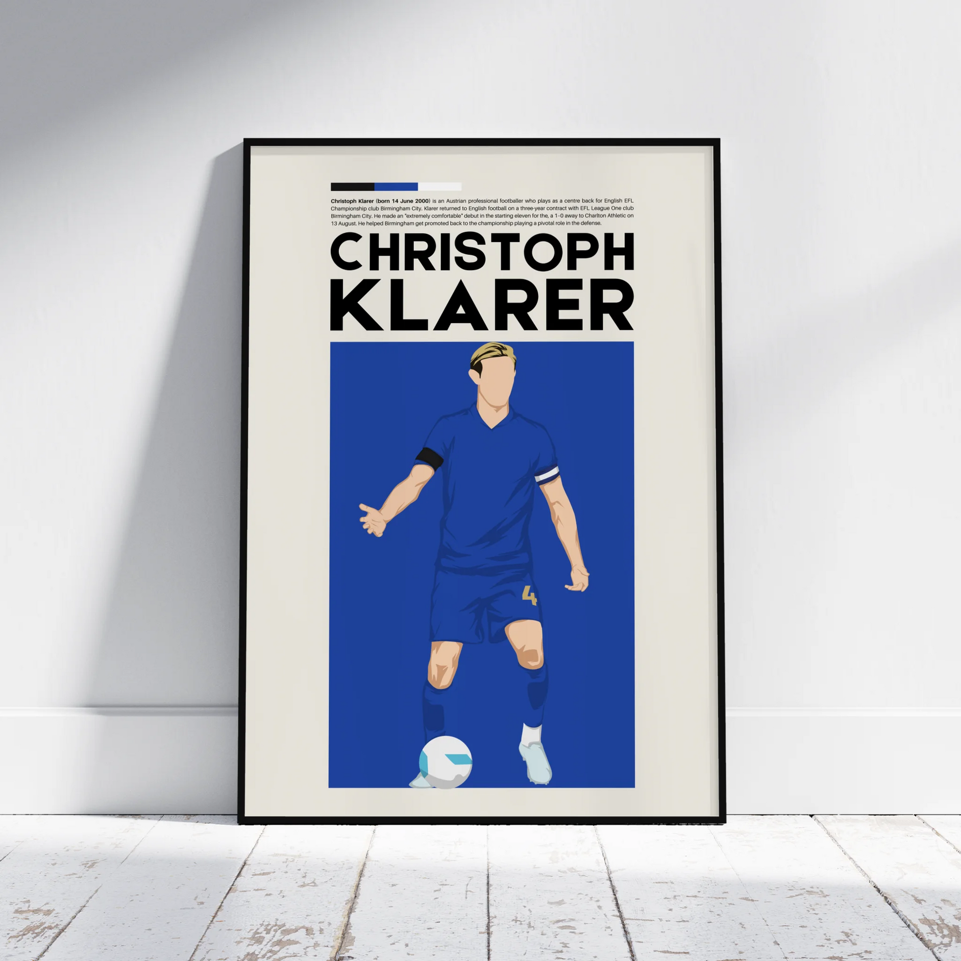 Christoph Klarer Birmingham - Minimalist Poster - Fans Favourites