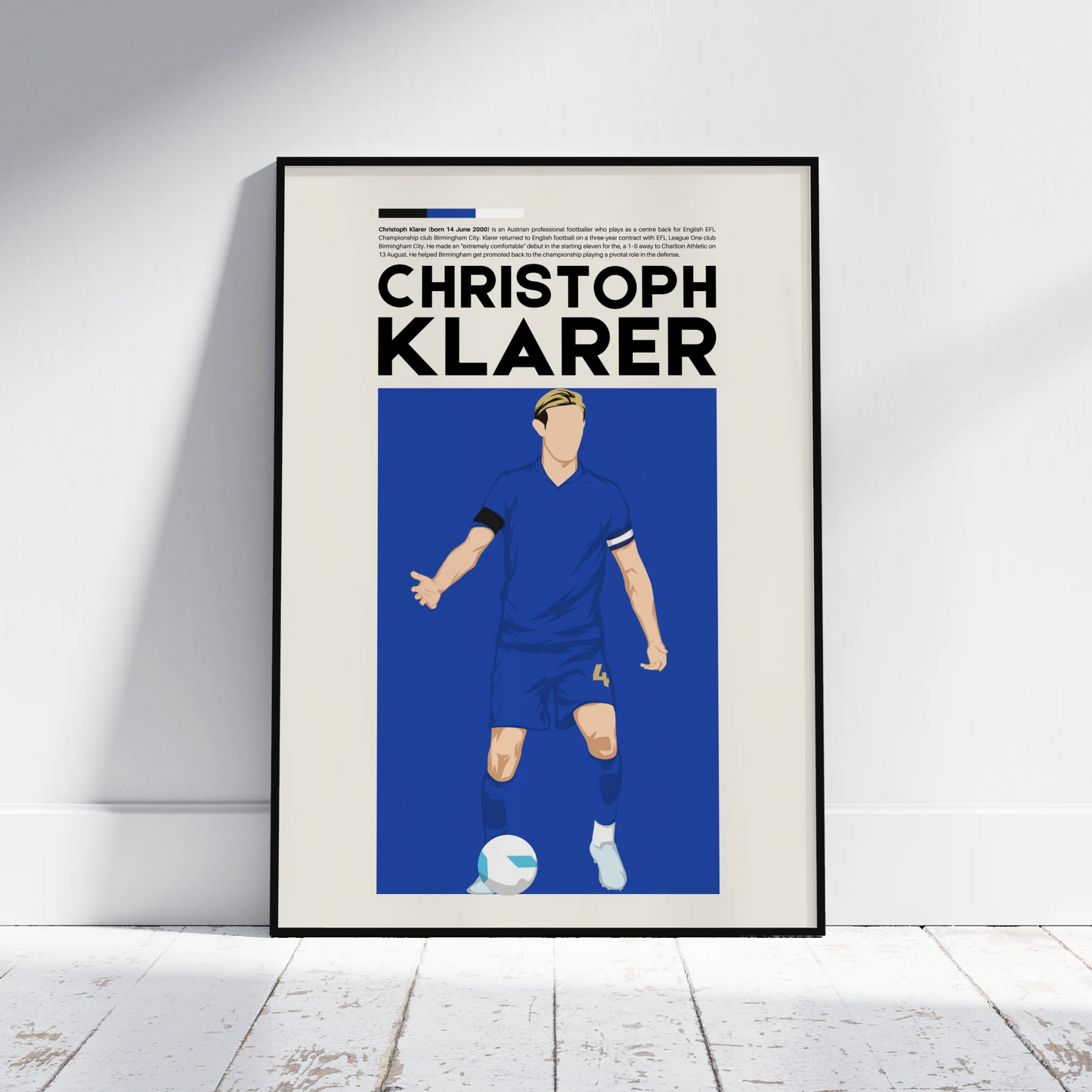 Christoph Klarer Birmingham - Minimalist Poster - Fans Favourites