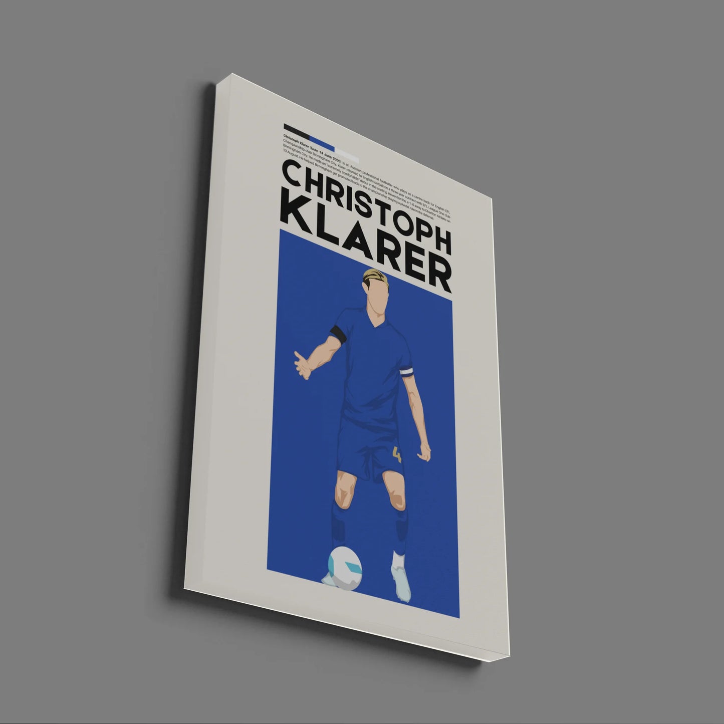 Christoph Klarer Birmingham - Minimalist Poster - Fans Favourites