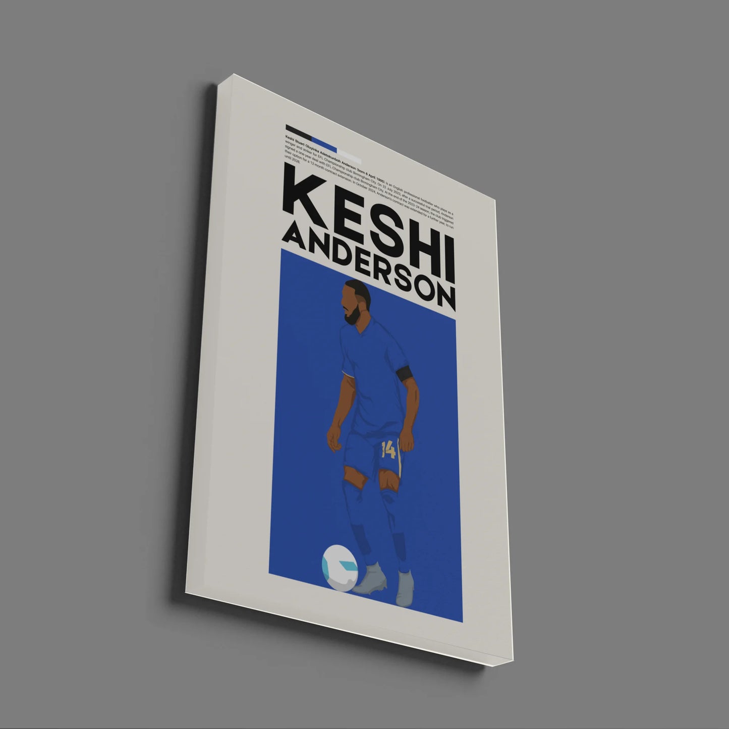 Keshi Anderson Birmingham - Minimalist Poster - Fans Favourites