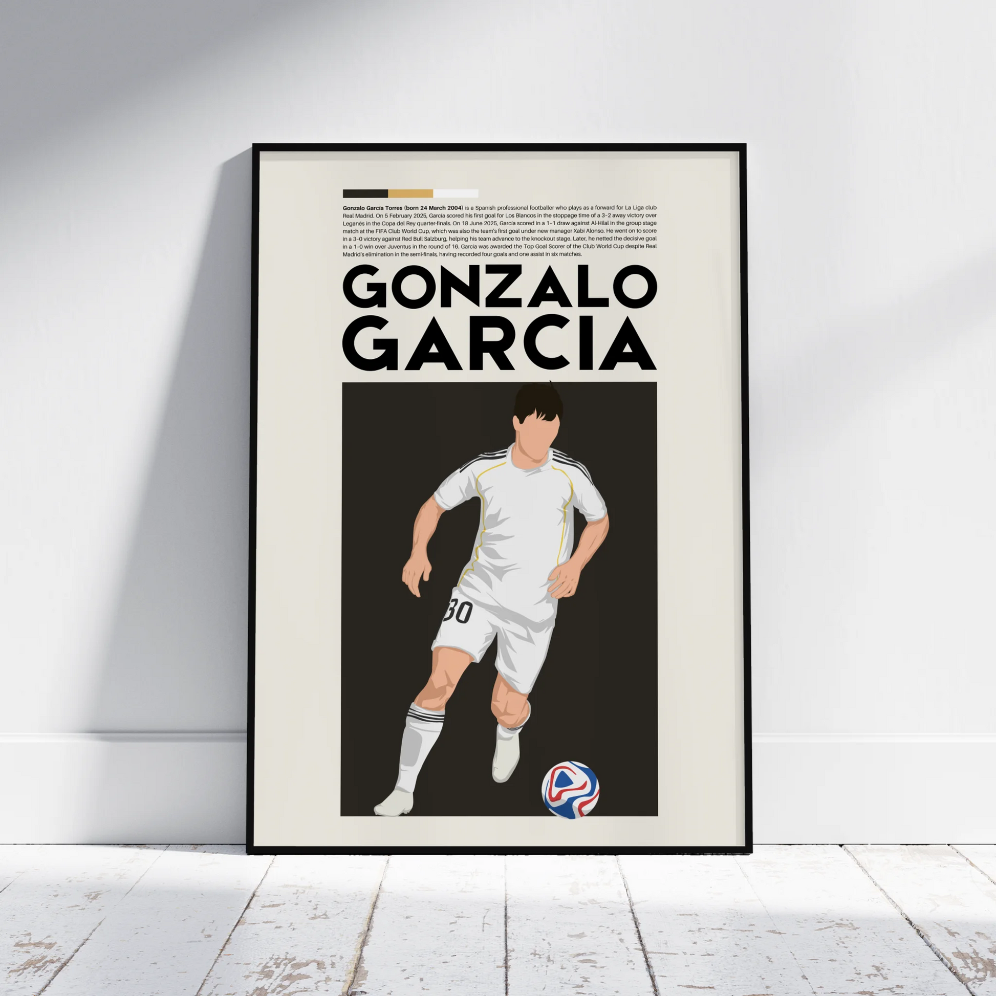 Gonzalo García Real Madrid - Minimalist Poster - Fans Favourites