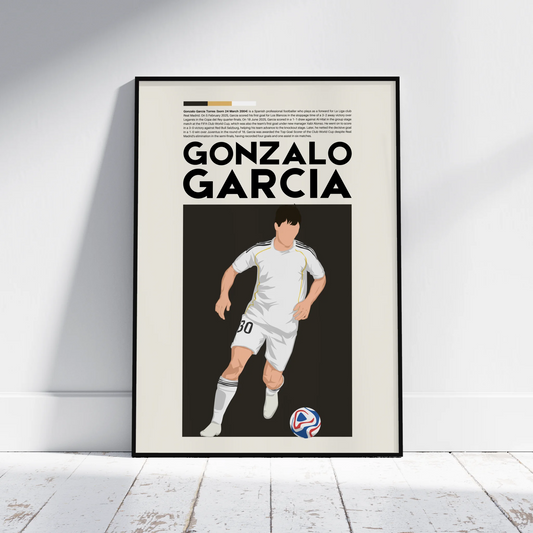 Gonzalo García Real Madrid - Minimalist Poster - Fans Favourites
