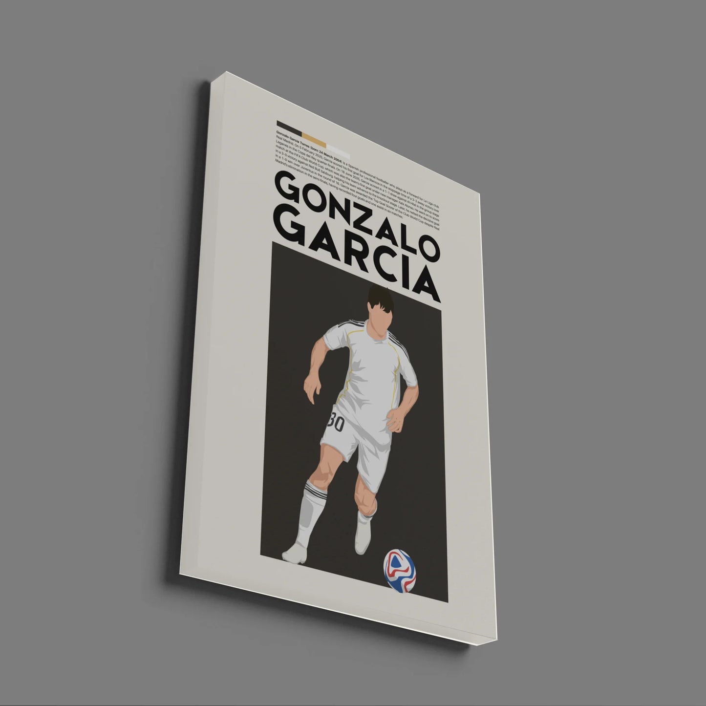 Gonzalo García Real Madrid - Minimalist Poster - Fans Favourites