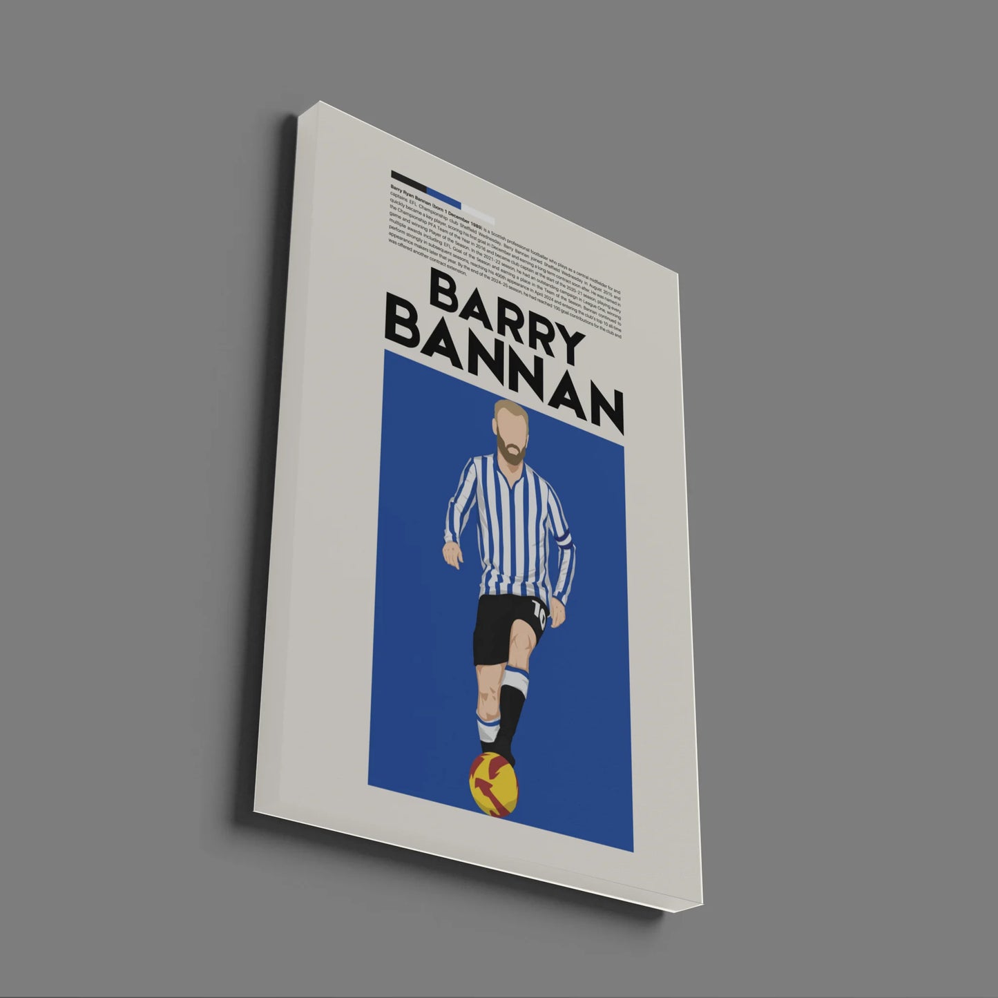Barry Bannan Sheffield Wed - Minimalist Poster - Fans Favourites