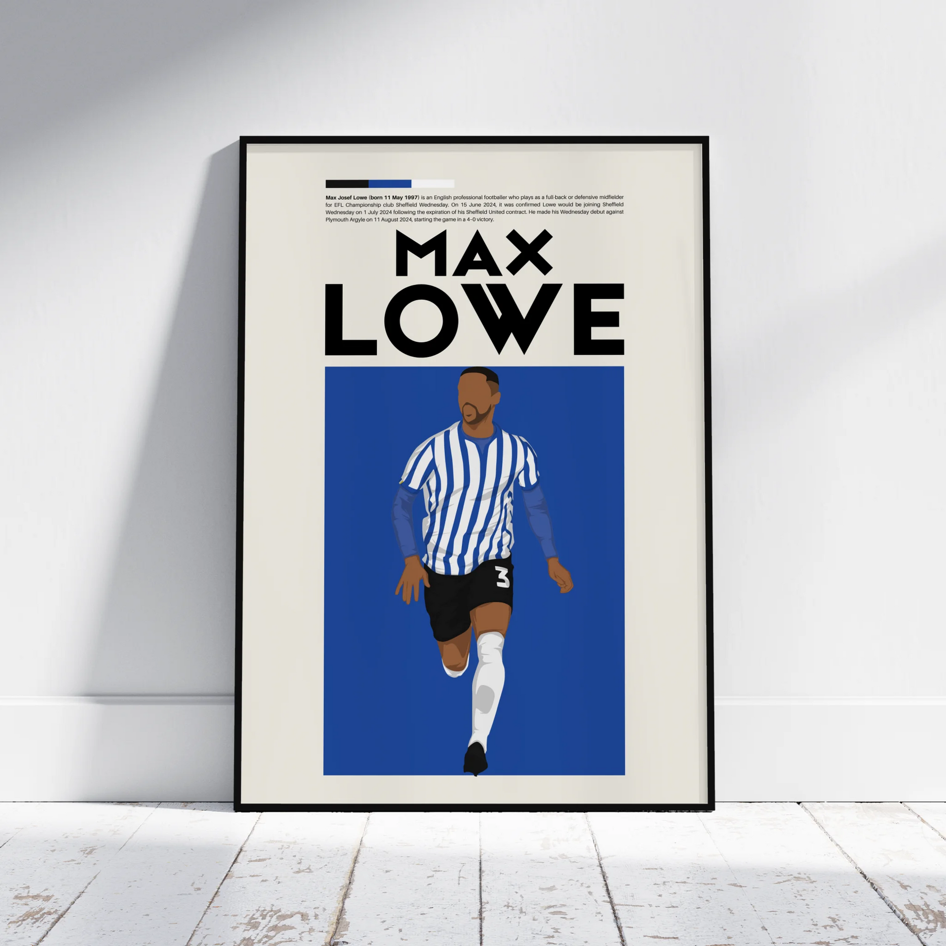 Max Lowe Sheffield Wed - Minimalist Poster - Fans Favourites